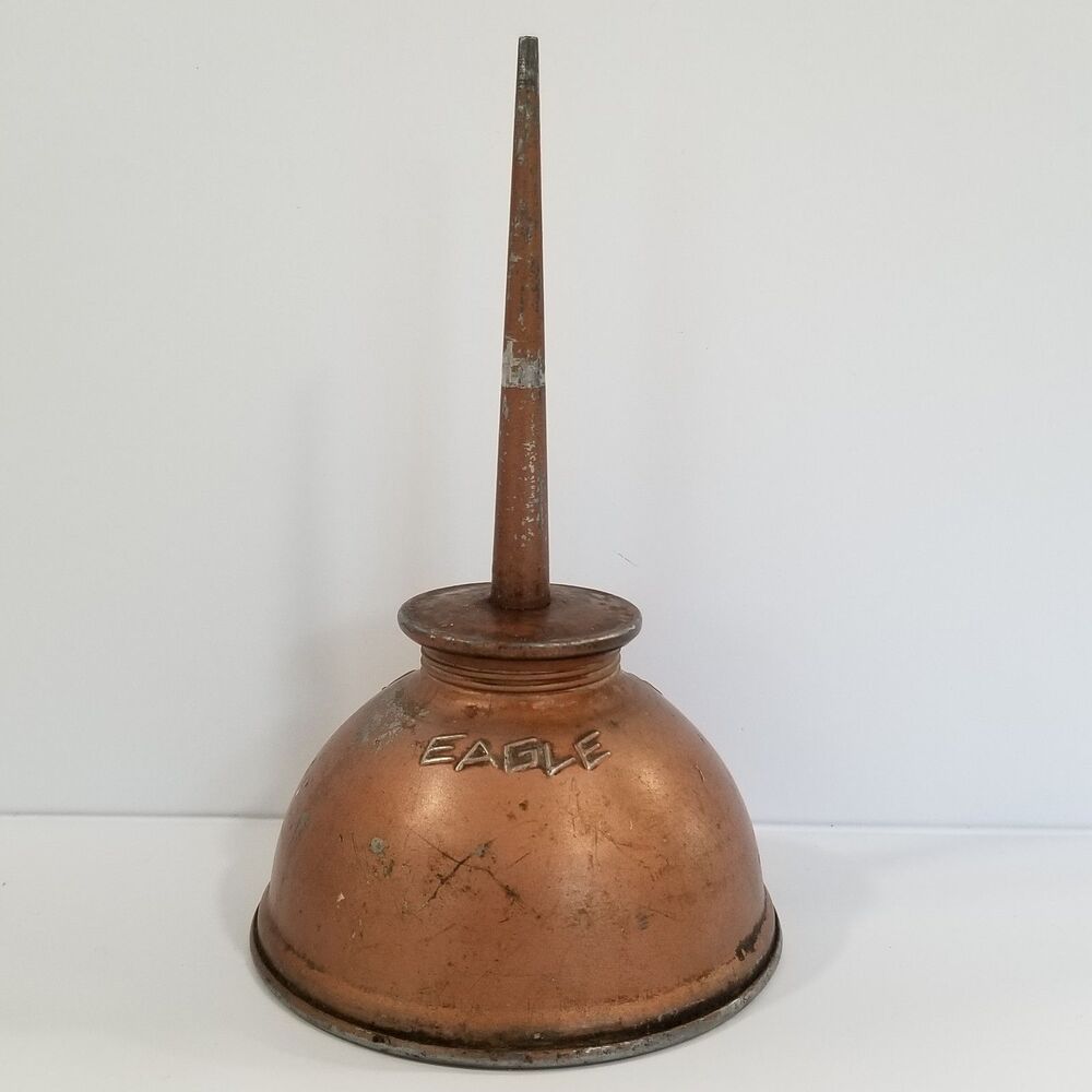 Vintage Eagle Copper‑Tone Oiler – Mid‑Century USA Tool